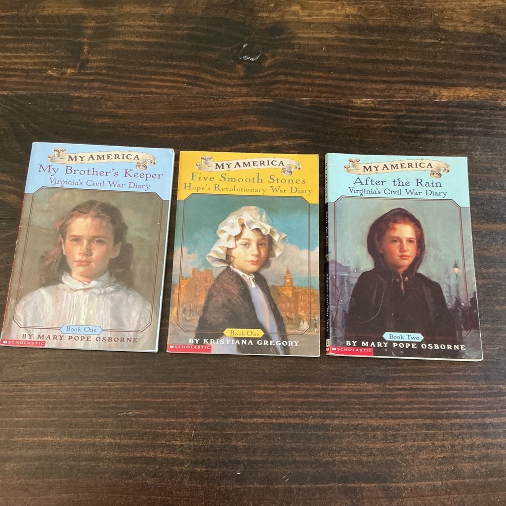 My America Scholastic Book Lot Mary Pope Osborne Kristiana Gregory Civil War 3pk